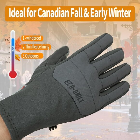 ⚡Eco daily Touchscreen Gloves Windproof Non-Slip Lightweight Winter Driving - Picture 3 of 7